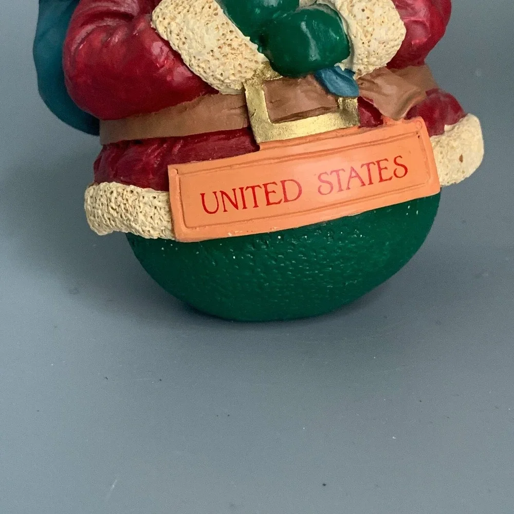 Russ Berrie United States Santa Around the World Figurine 14097 Resin 3.5 inch